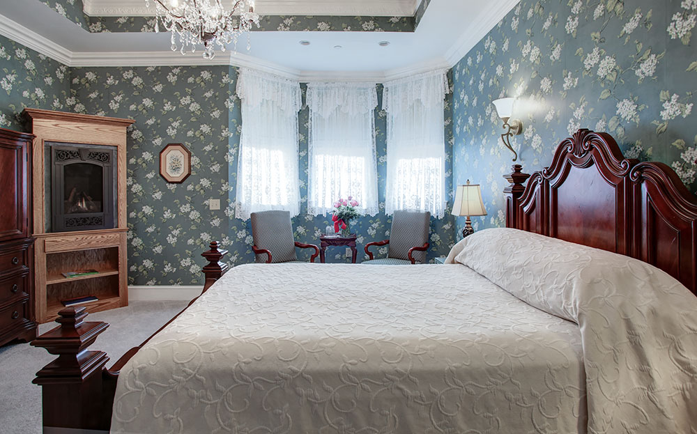 Suite 101 Fireplace, The Wilbraham Mansion & Suites Boutique Hotel, Cape May, NJ